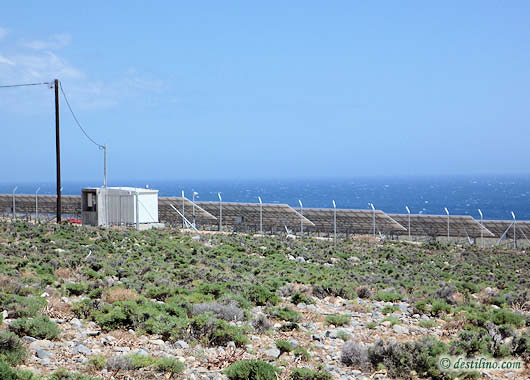 Crete - Htel Vritomartis - Panneaux solaire
