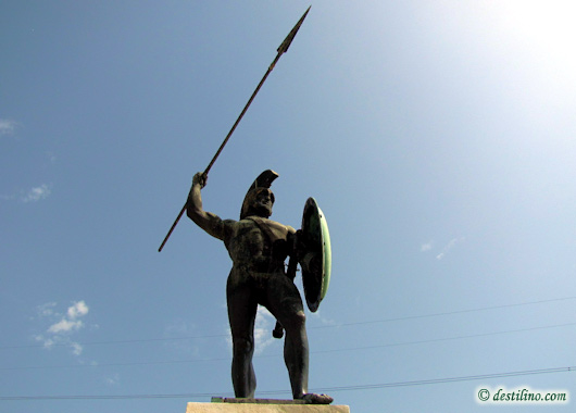 Leonidas  la bataille de Thermopyles au golf de Maliaque, Grce
