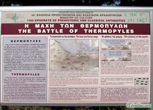 Bataille de Thermopyles au golf de Maliaque, Grce